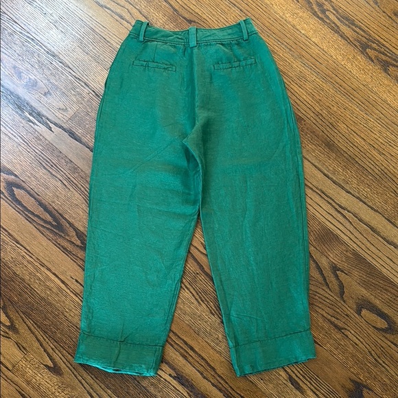 Massimo Dutti Women’s 2 Emerald Cropped Pants - Picture 5 of 5